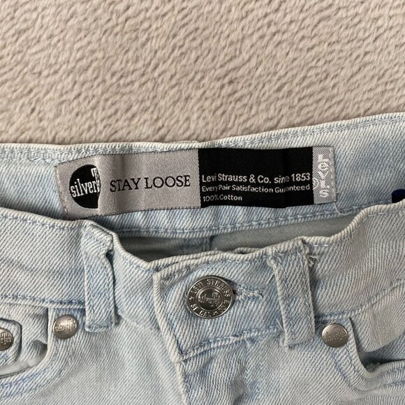 Levis Silvertab Woman's Jeans Size 8 Regular Light Wash 100% Cotton High Rise - Picture 3 of 16